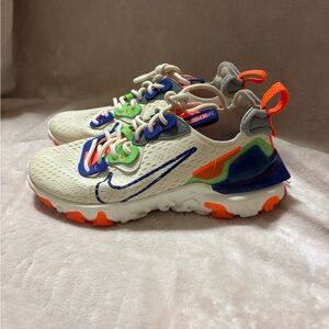 Nike Cream and Orange Sneakers